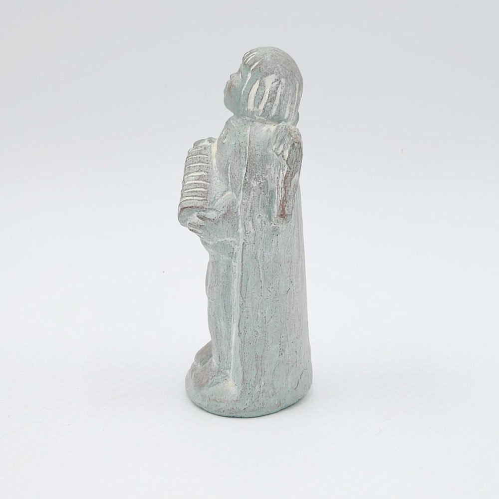 Vintage 1986 Isabel Bloom Squeeze Box Angel Concrete Figurine Sculpture Signed - Picture 7 of 10